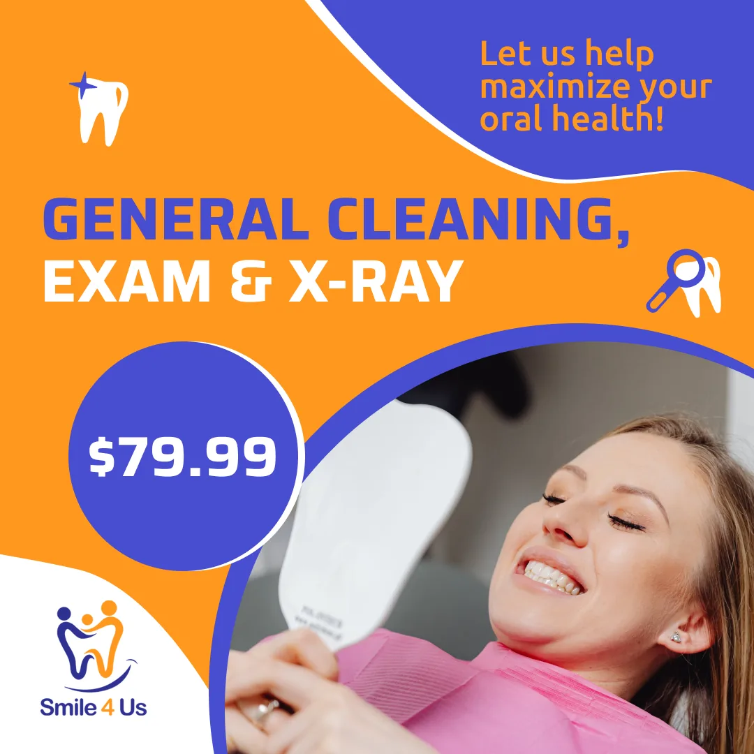 General cleaning, exam & X-ray promo